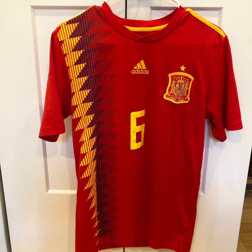 Adidas Spain National Team Jersey - Iniesta  (2018) Men's Small